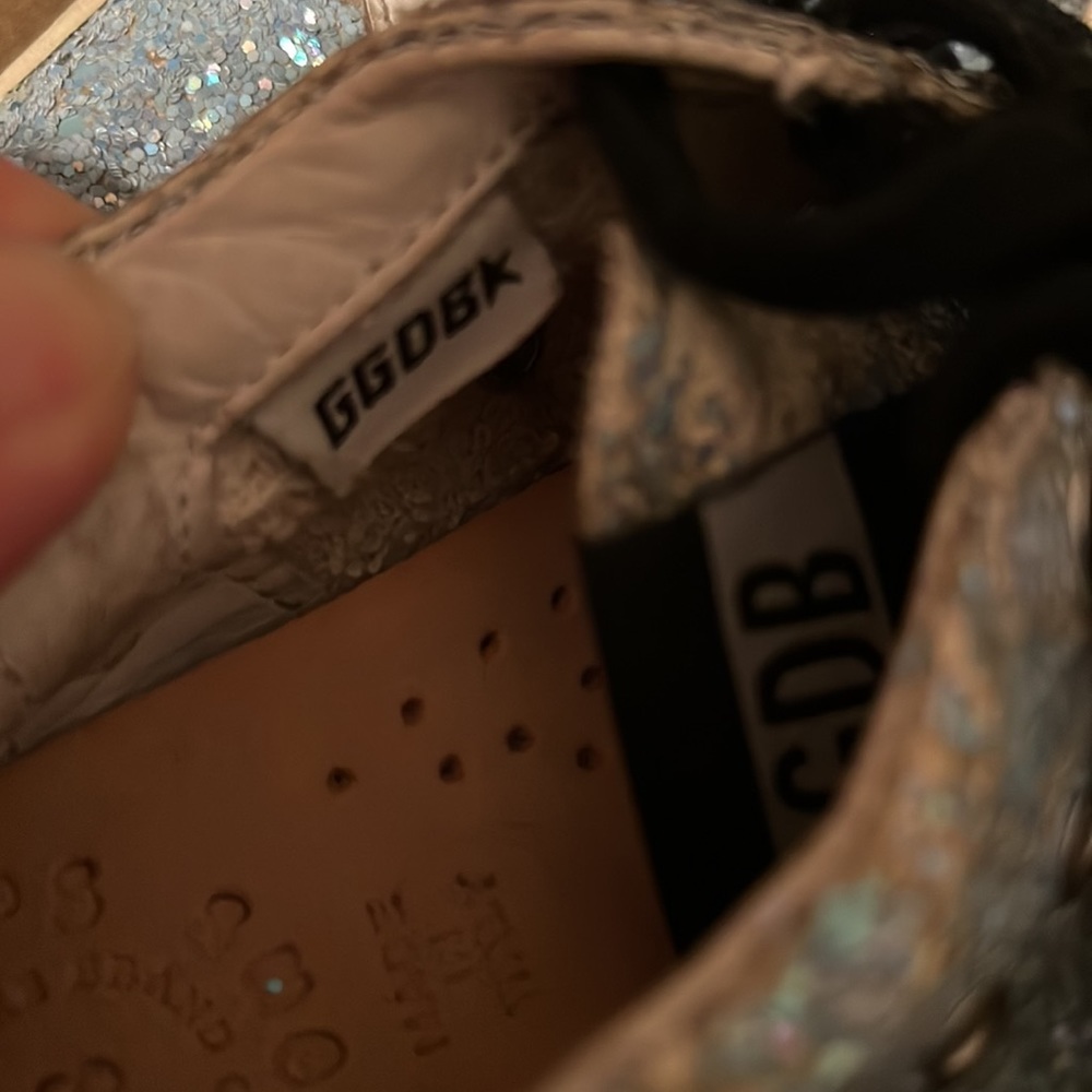 Golden Goose Kids Superstar Blue Glitter sneakers, Size 28 (10.5-11) - Picture 9 of 10